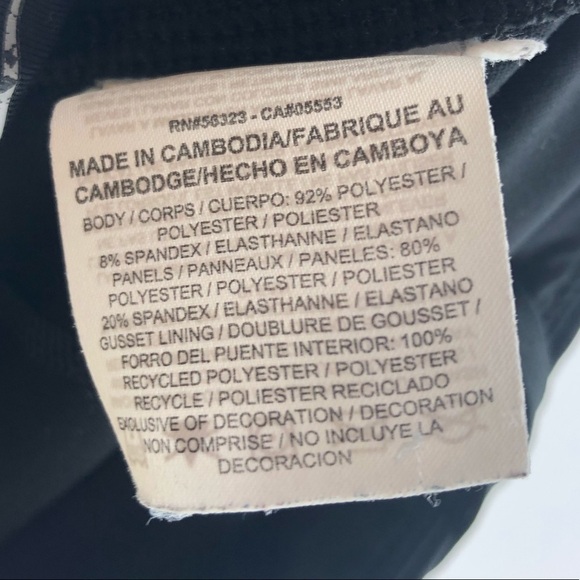 NIKE Power Essential Dri Fit Running Crop Leggings Pants Black Size Small - Picture 8 of 9